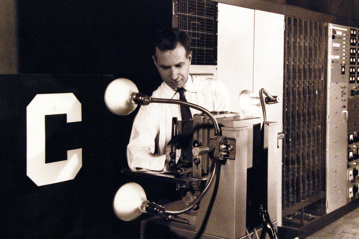 Portrait of Frank Rosenblatt, archive photograph